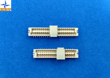 China Light Yellow LCP 1.25mm Pitch Connector , Wire To Board Terminal Connector One Row supplier