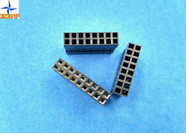 China LVDS Connector 2.54mm Pitch Dual Rows Power Connectors PBT Material Without Nose factory