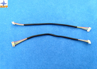 China wire harnesses with 0.8mm pitch compatible SUR connectors IDC cables with hot shrink sleeve supplier