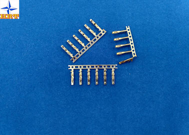 Tin-Plated / Gold-Flash Wire Connector Brass Crimp Terminals with 2.54mm Pitch