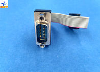 9 Pin Female D Sub Cable Assemblies , Computer / Communication VGA Cable