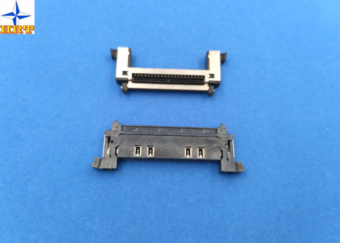 Single Row Wire To Board Connector , 0.5Mm Pitch LVDS Connector With Stainessless Shell
