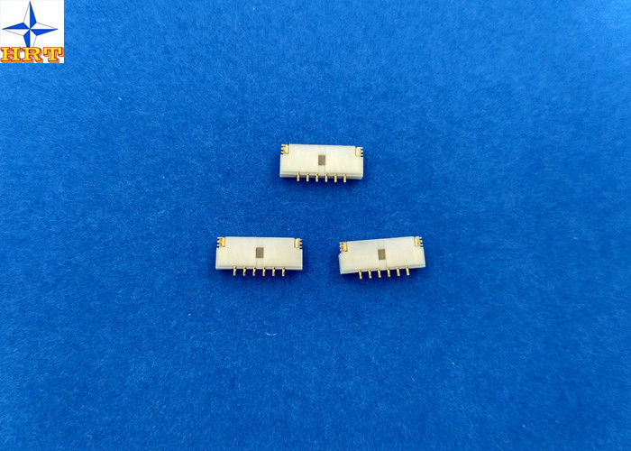 1A AC / DC 90 Degree Wafer Connector With Brass / Gold Flash Pins SMT male connector
