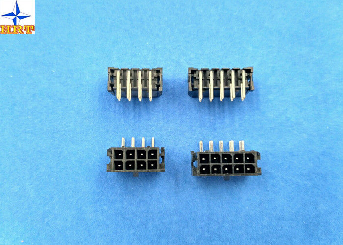 Dual Row Wafer Connector 3.0mm Pitch For PCB Micro Fit Header Glow Wire Cable